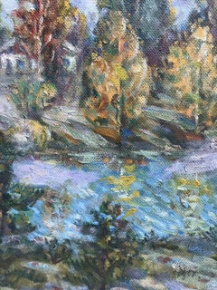 Couleurs d'automne, peinture à l'huile originale, prête à être accrochée