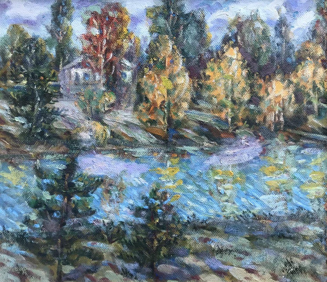 Autumn Colors, Original oil Painting, Ready to Hang