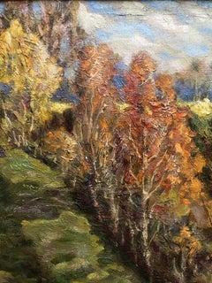 Autumn in Sednev, Original oil Painting, Ready to Hang