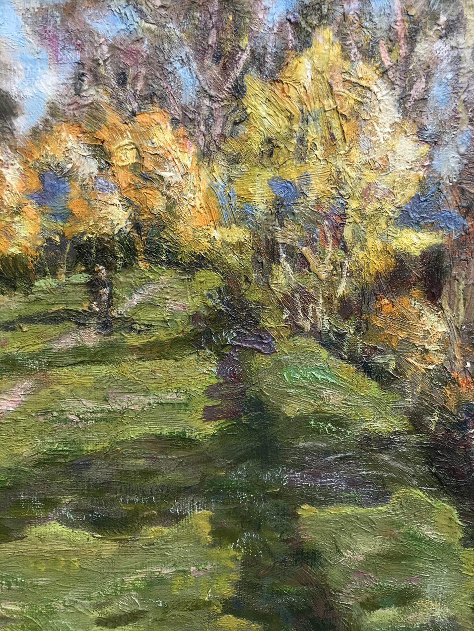 Autumn in Sednev, Original oil Painting, Ready to Hang For Sale 2