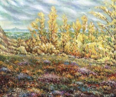 Autumn in Shpylivka, Original oil Painting, Ready to Hang