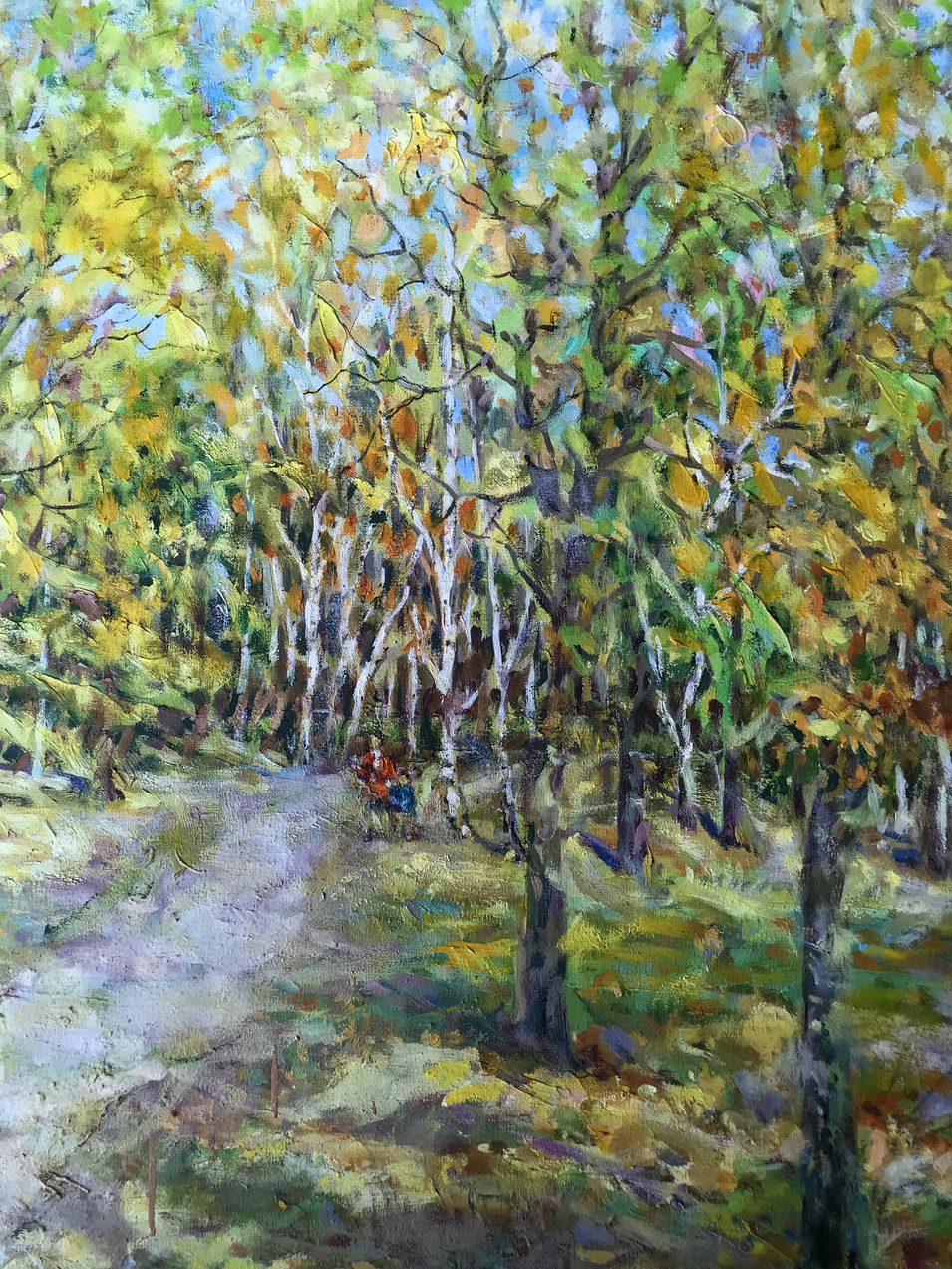 Autumn in the Sumy Region, Original oil Painting, Ready to Hang For Sale 2