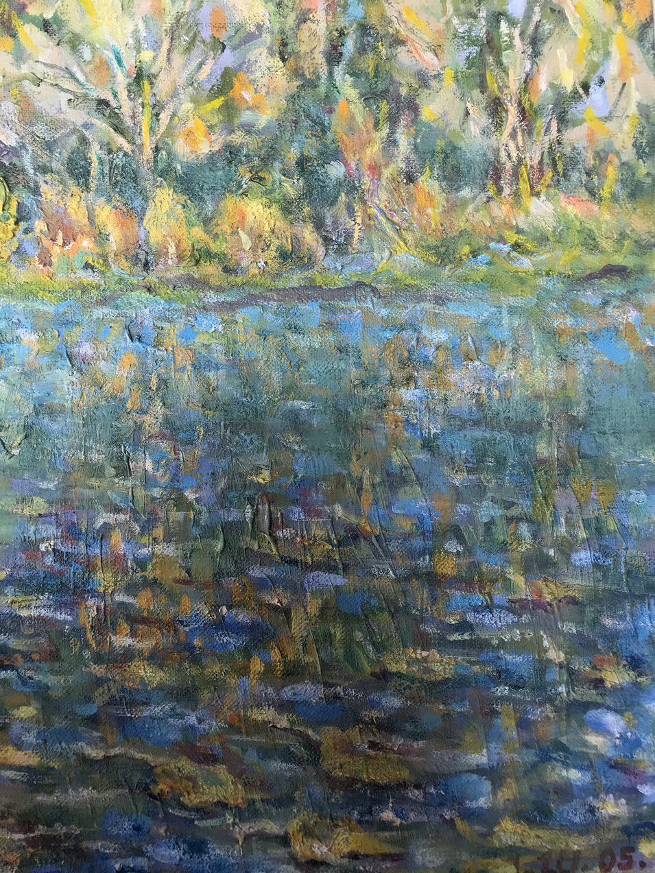 L'automne vient, peinture à l'huile originale, art de la toile, fait à la main, prêt à accrocher - Impressionnisme Painting par Ivan Shapoval