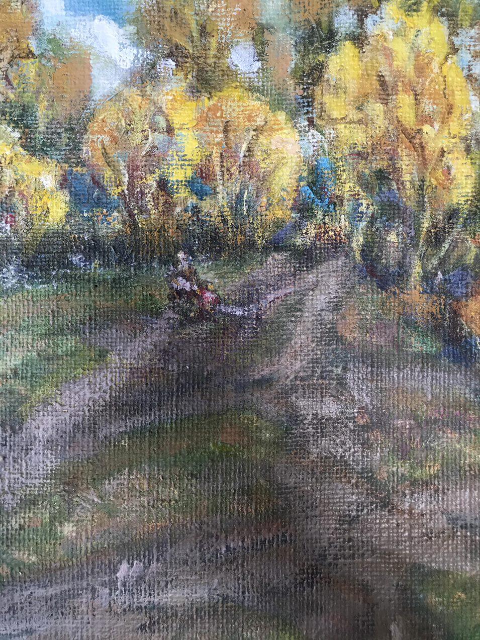 Autumn, Original oil Painting, Handmade, Ready to Hang For Sale 3