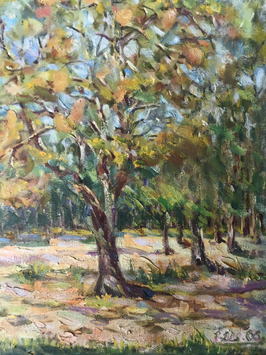 Herbst kommt, Original-Ölgemälde in Öl, hängefertig (Impressionismus), Painting, von Ivan Shapoval