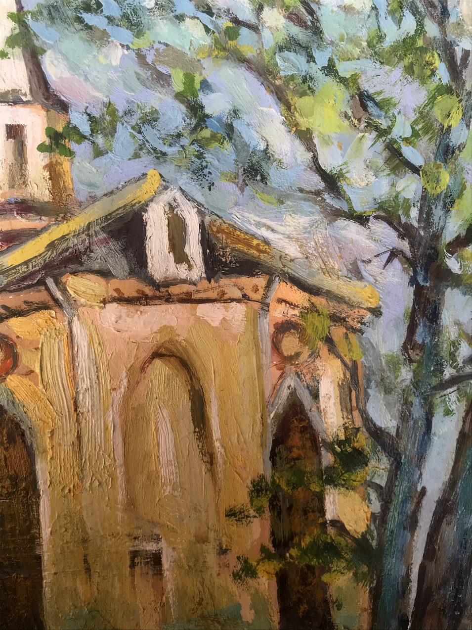 Church in Sumy, Original oil Painting, Ready to Hang For Sale 1