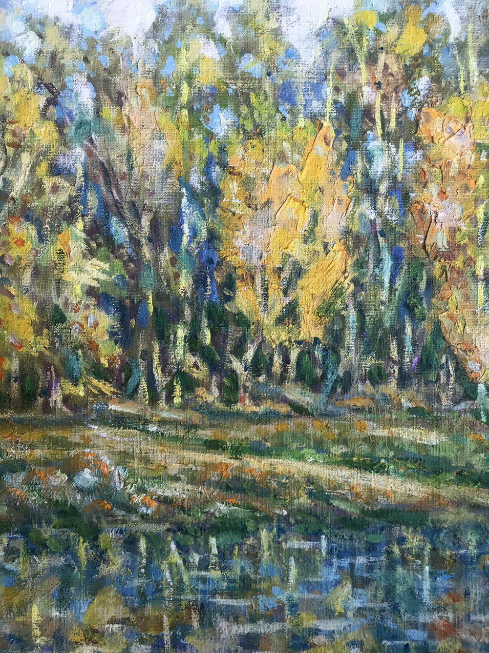 Autumn in Abundance, Original oil Painting, Ready to Hang For Sale 4
