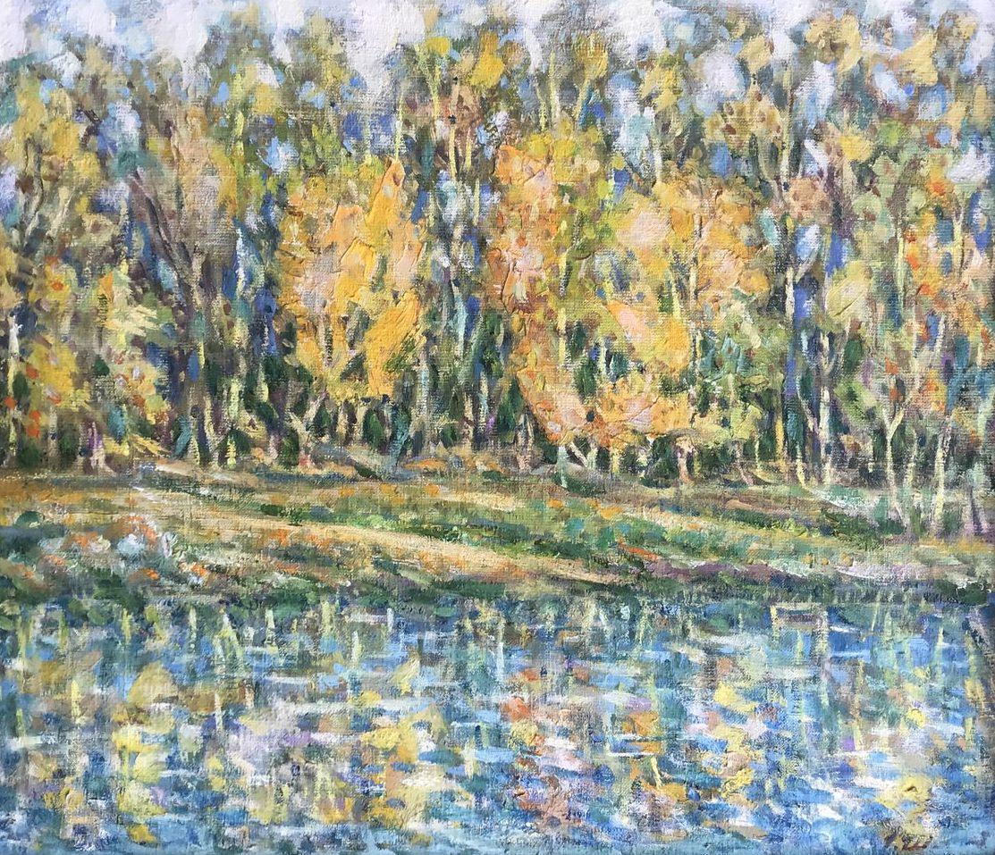 Ivan Shapoval Landscape Painting - Autumn in Abundance, Original oil Painting, Ready to Hang