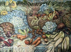 Harvest, Still Life, Original oil Painting, Ready to Hang