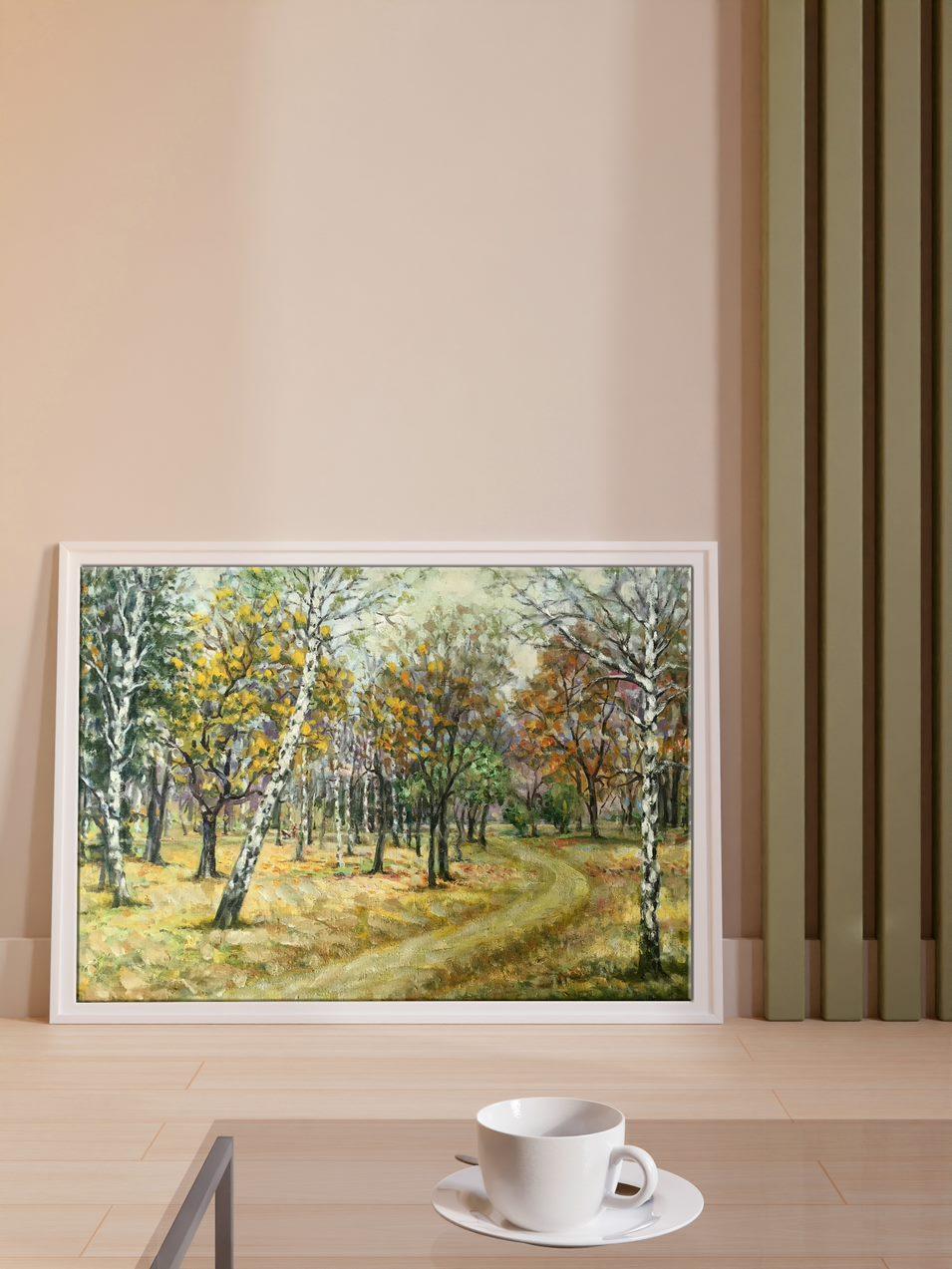 In the Park, Landscape, Original oil Painting, Ready to Hang For Sale 4