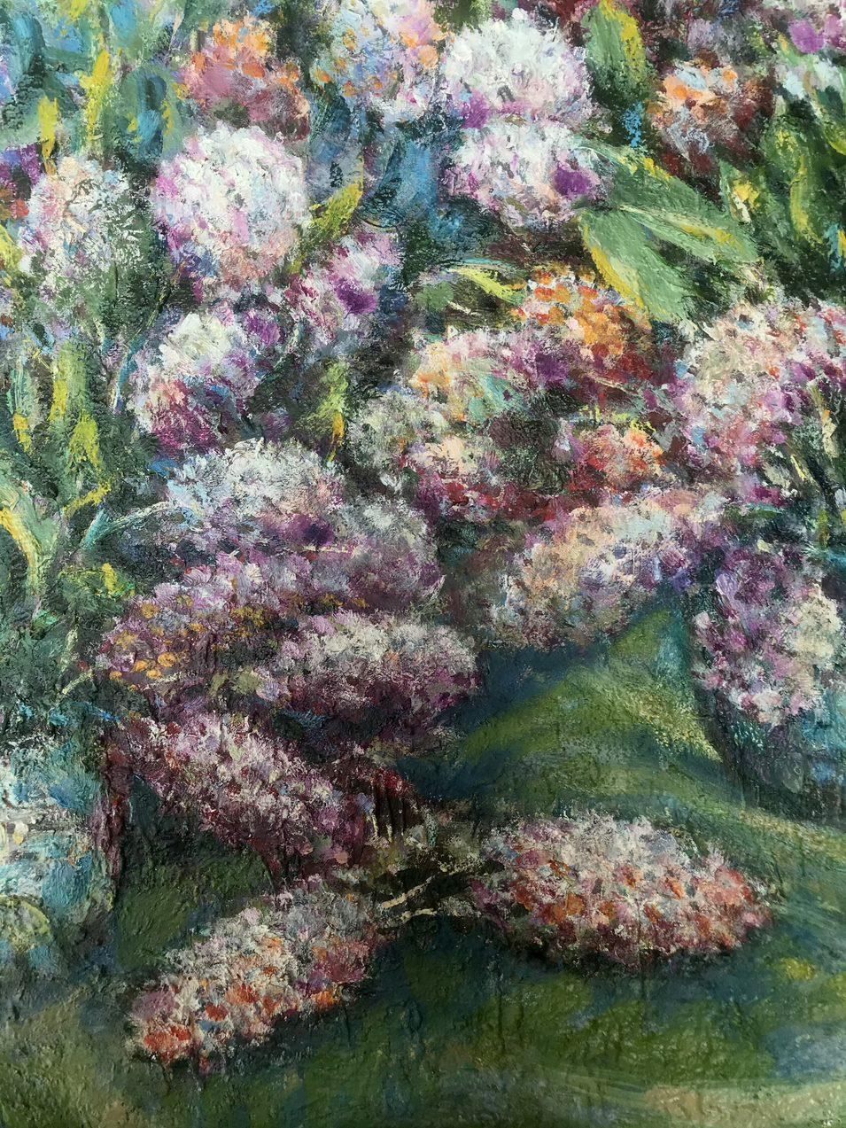 Lilac Idyll, Original oil Painting, Ready to Hang For Sale 1
