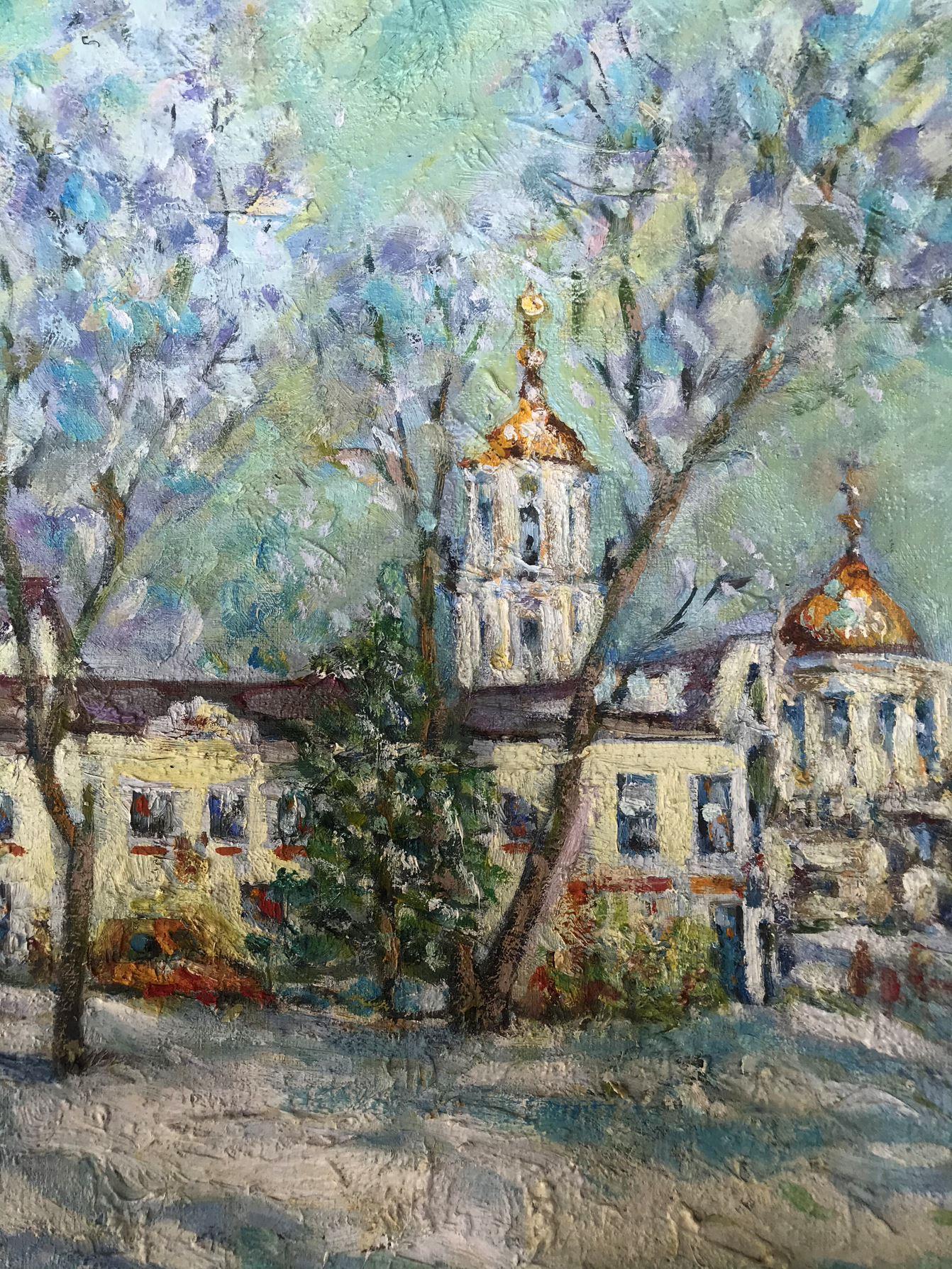 My Hometown, Original oil Painting, Ready to Hang For Sale 1