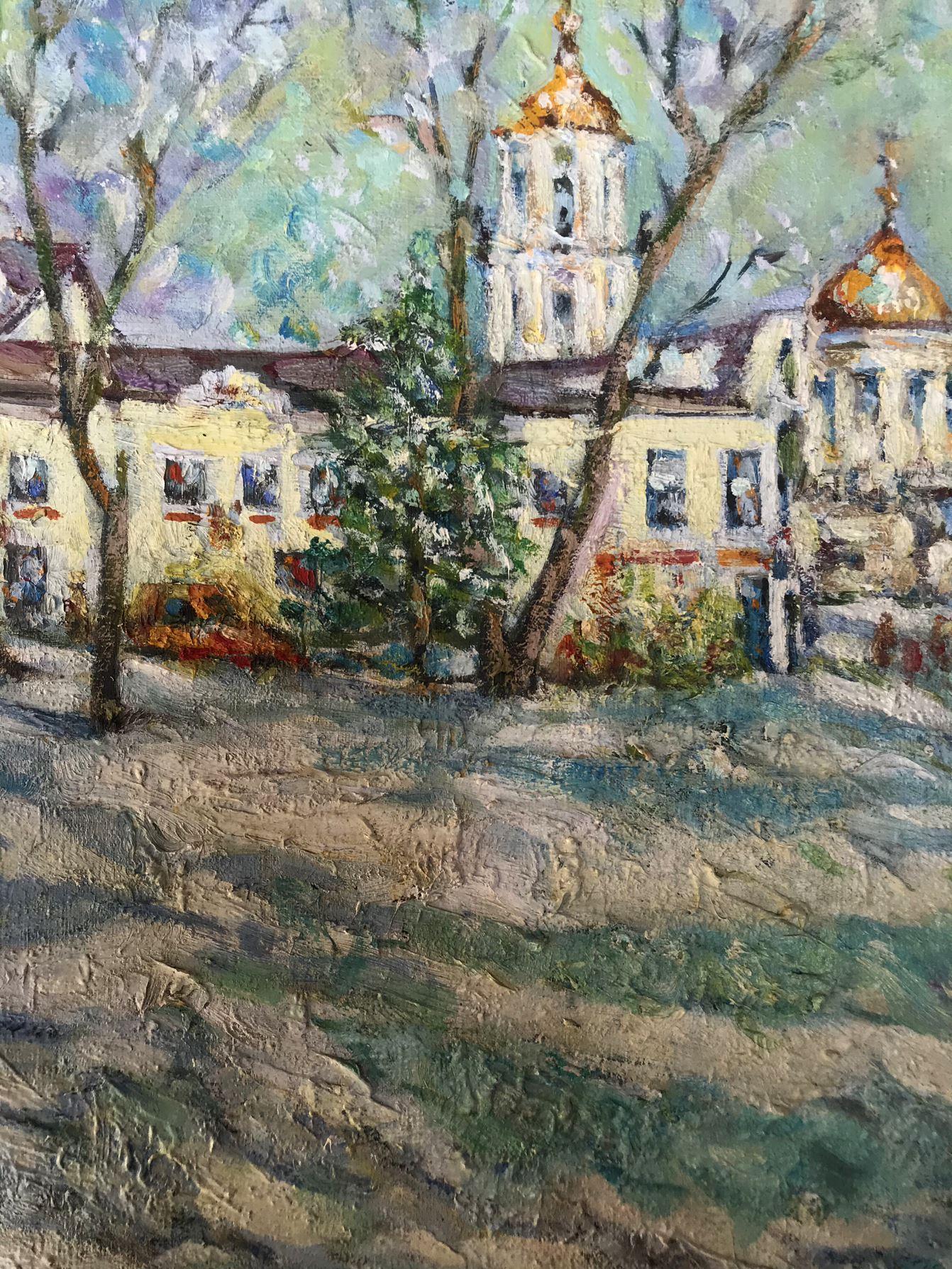 My Hometown, Original oil Painting, Ready to Hang For Sale 2