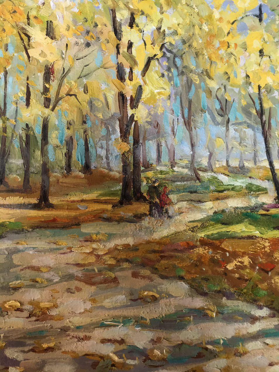 October Colors, Original oil Painting, Handmade, Ready to Hang For Sale 2