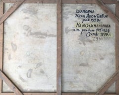 On the Outskirts of the City, Landscape Original oil Painting, Ready to Hang