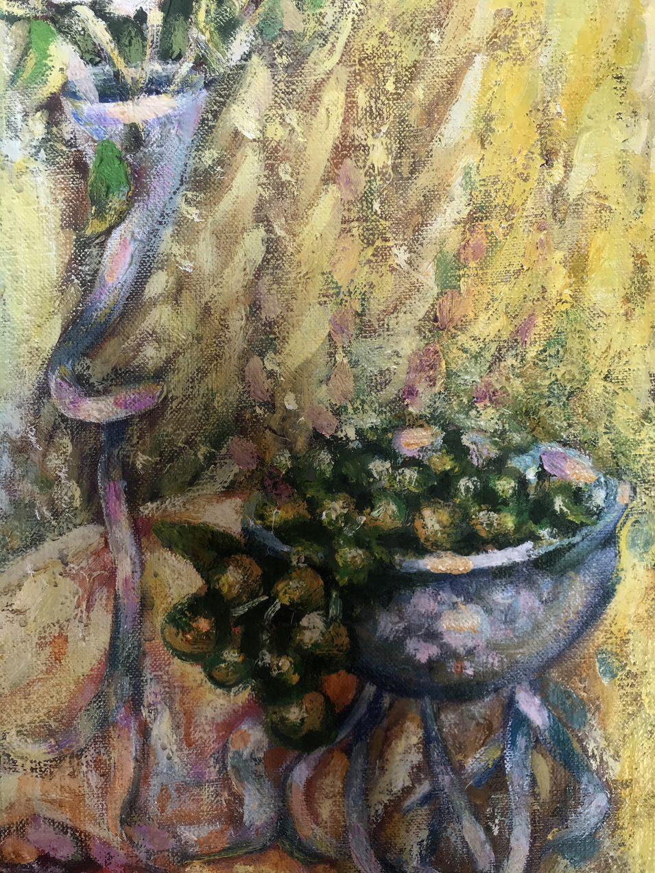 Recollection, still life, Original oil Painting, Ready to Hang For Sale 1
