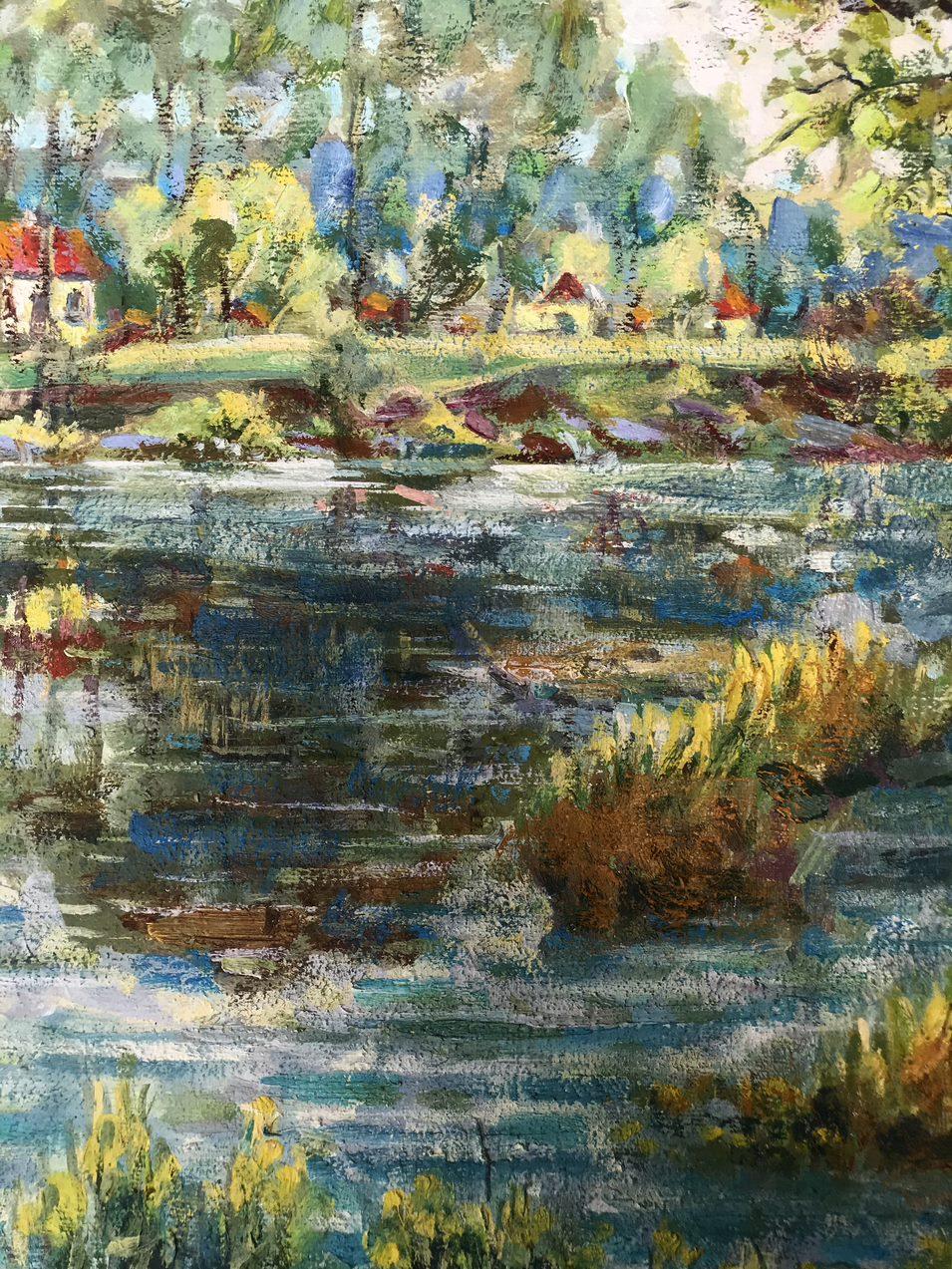 Künstler: Schapowal Iwan Leontjewitsch
Werk: Original-Ölgemälde, handgefertigtes Kunstwerk, ein Unikat 
Medium: Öl auf Leinwand
Stil: Impressionismus
Jahr: 2005
Titel: Frühling,
Größe: 24,5