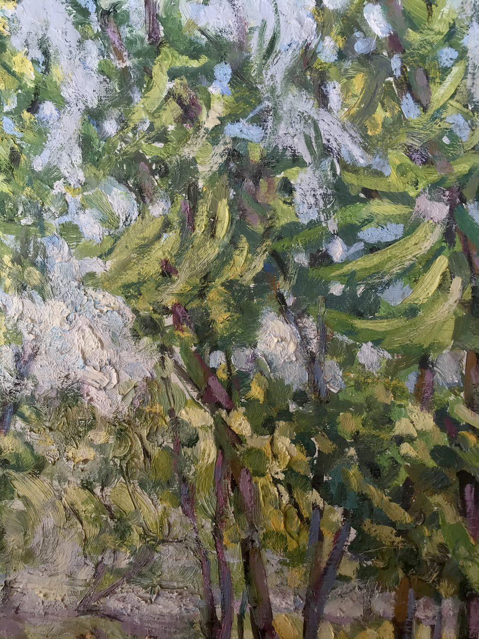 Sumy Park, Original-Ölgemälde, handgefertigt, hängefertig im Angebot 2