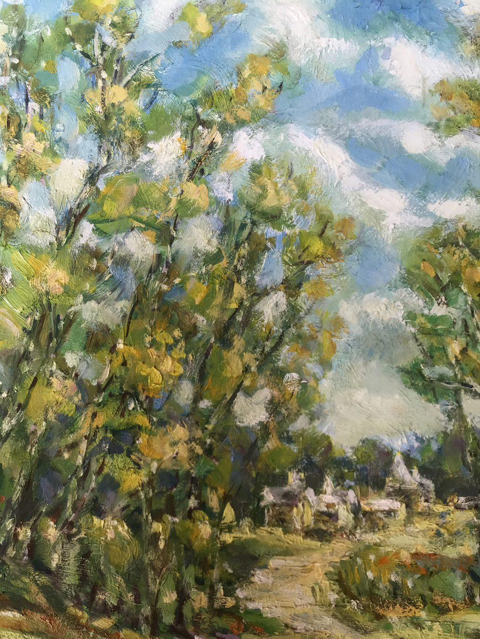 Sunny Day, Original oil Painting, Ready to Hang For Sale 4