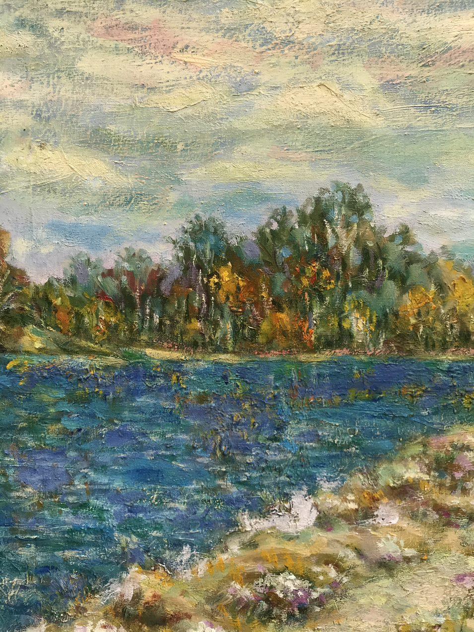 The Bass Tract, Original oil Painting, Ready to Hang For Sale 4