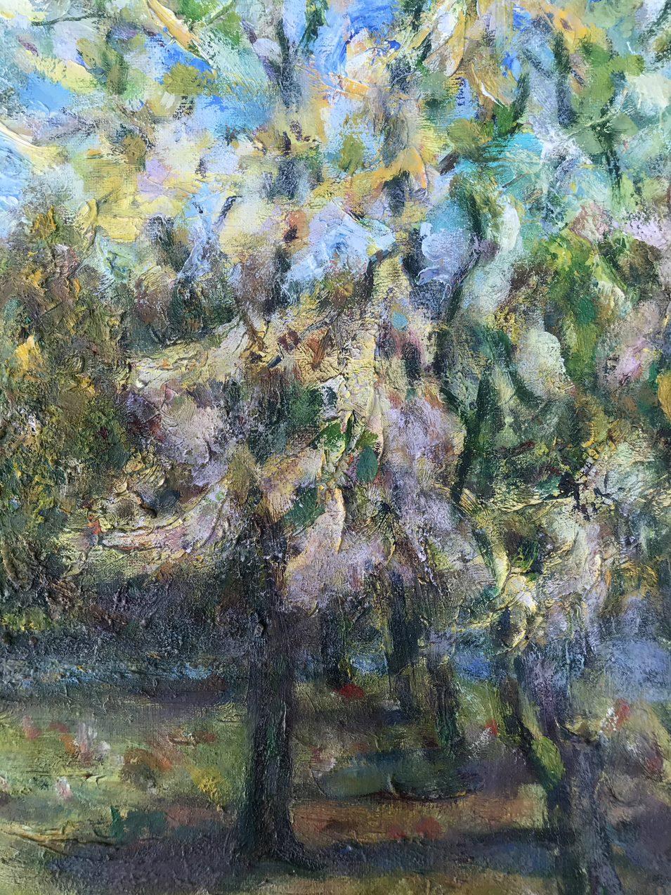 Das Dorf Chervone, Original-Ölgemälde in Öl, hängefertig (Impressionismus), Painting, von Ivan Shapoval