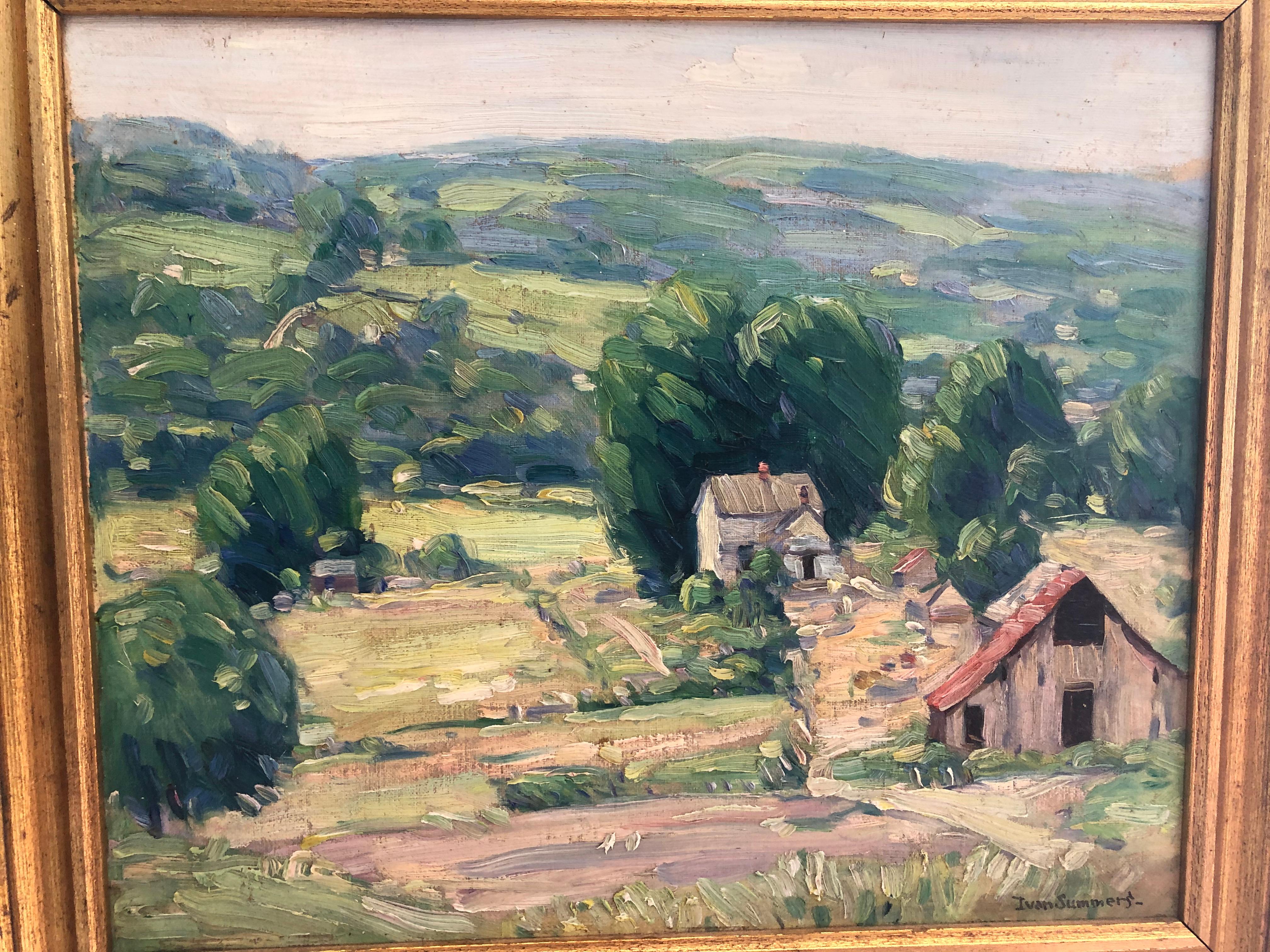  Ivan Summers Early 20th Century Missouri Ozark Paintings For Sale 6