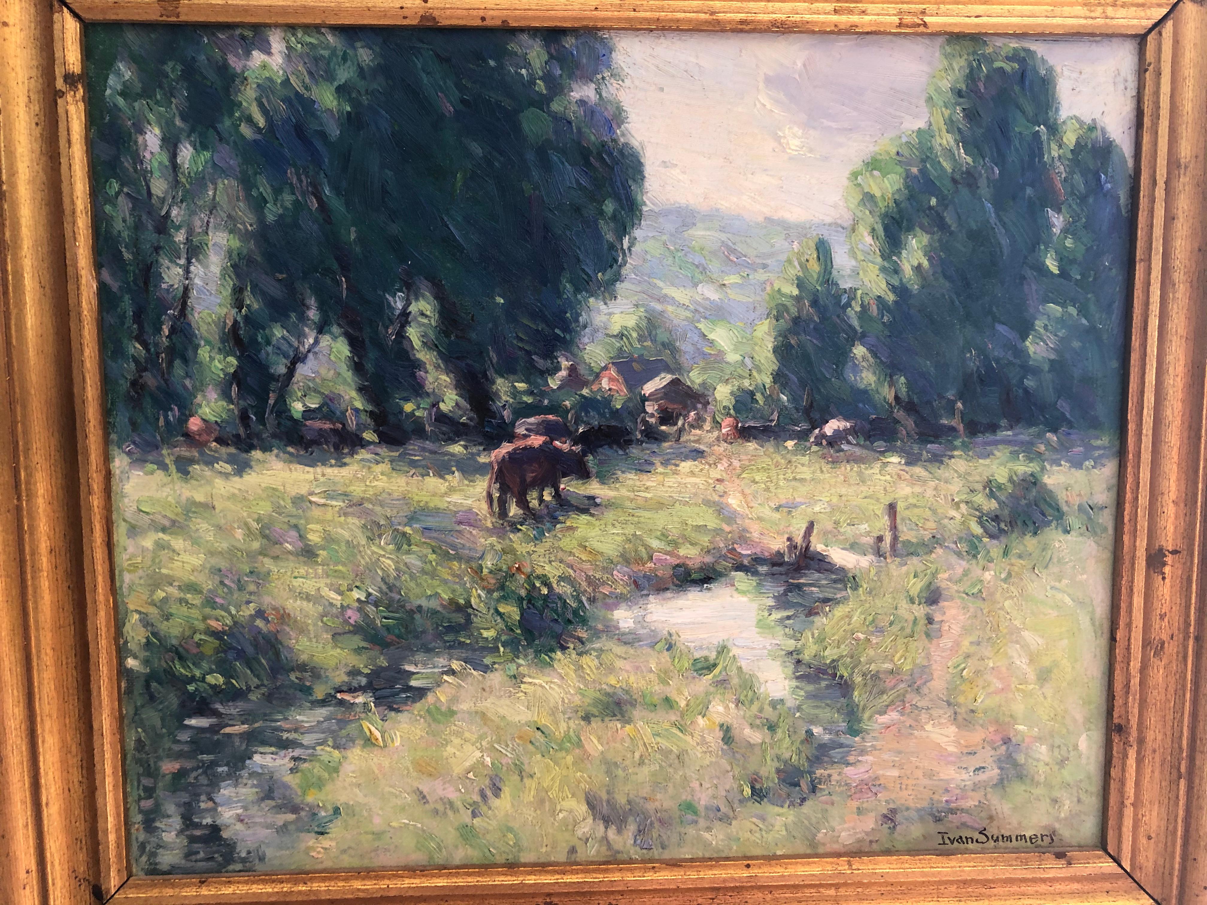  Ivan Summers Early 20th Century Missouri Ozark Paintings For Sale 2