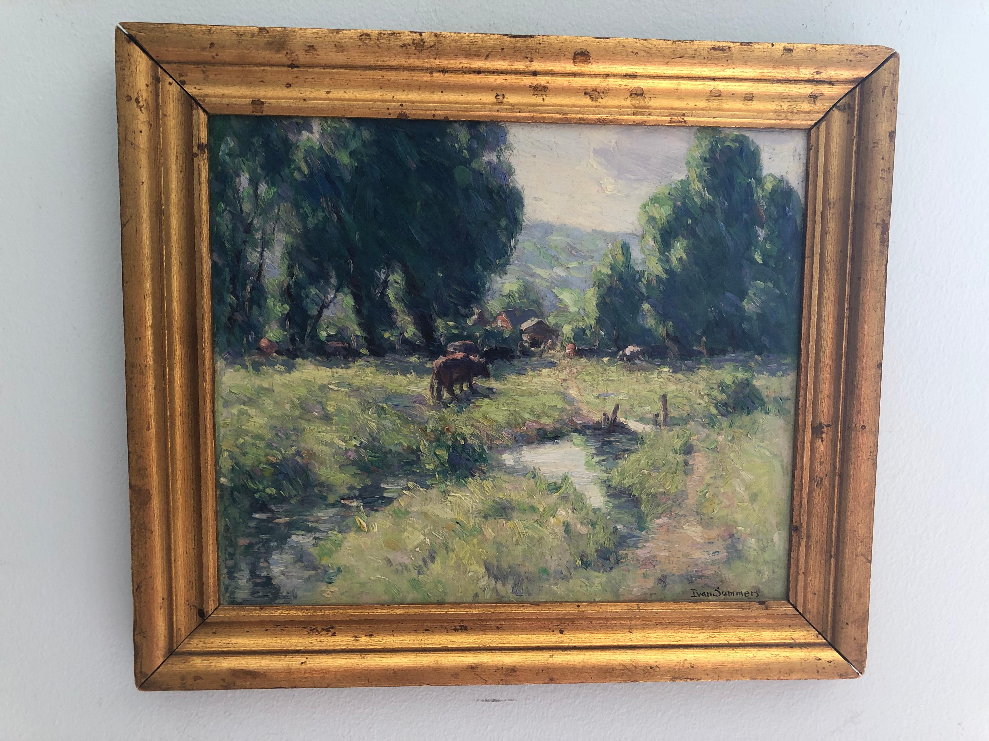  Ivan Summers Early 20th Century Missouri Ozark Paintings For Sale 3