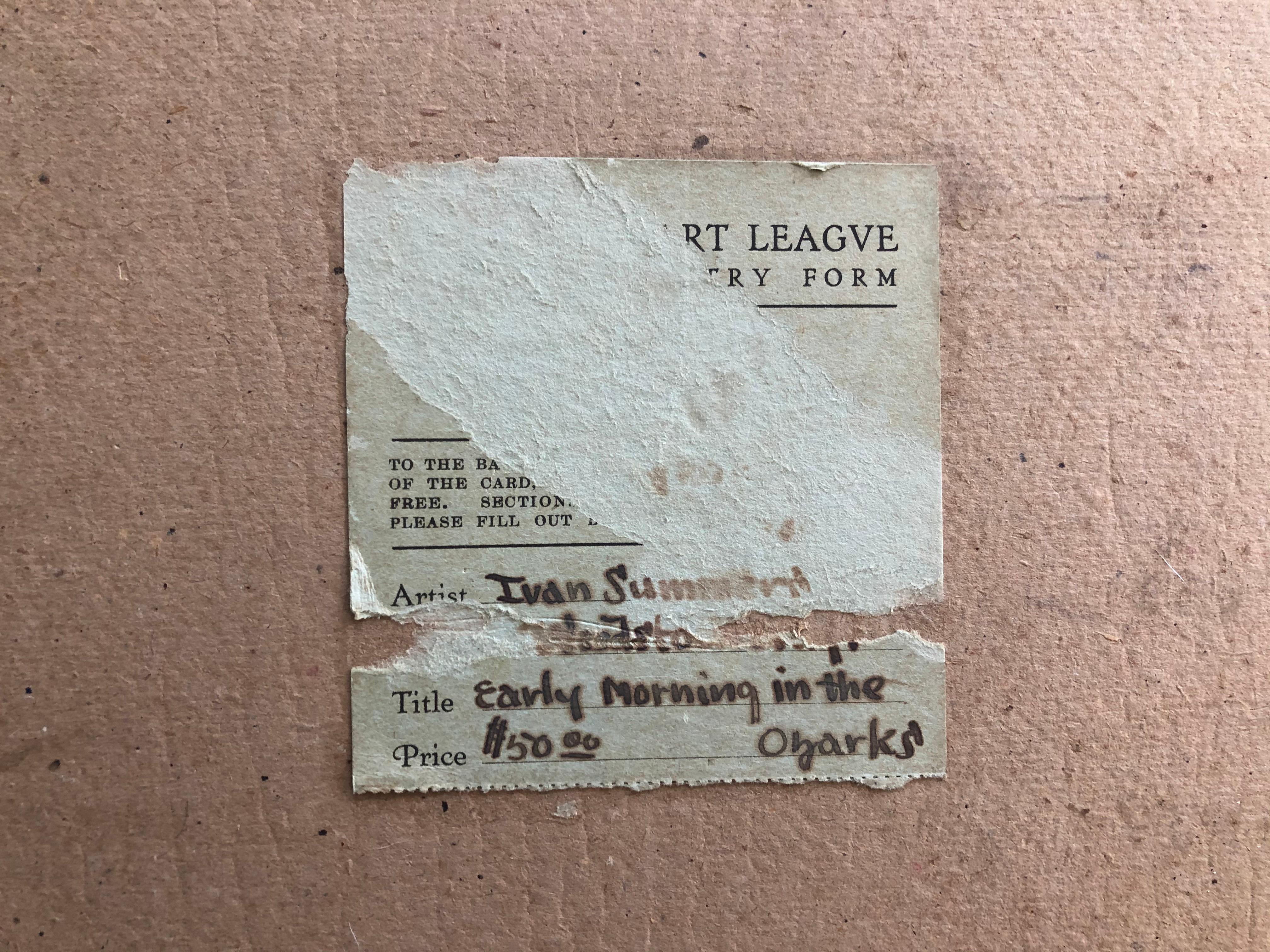 Ivan Summers Début du 20e siècle Missouri Ozark Paintings en vente 8