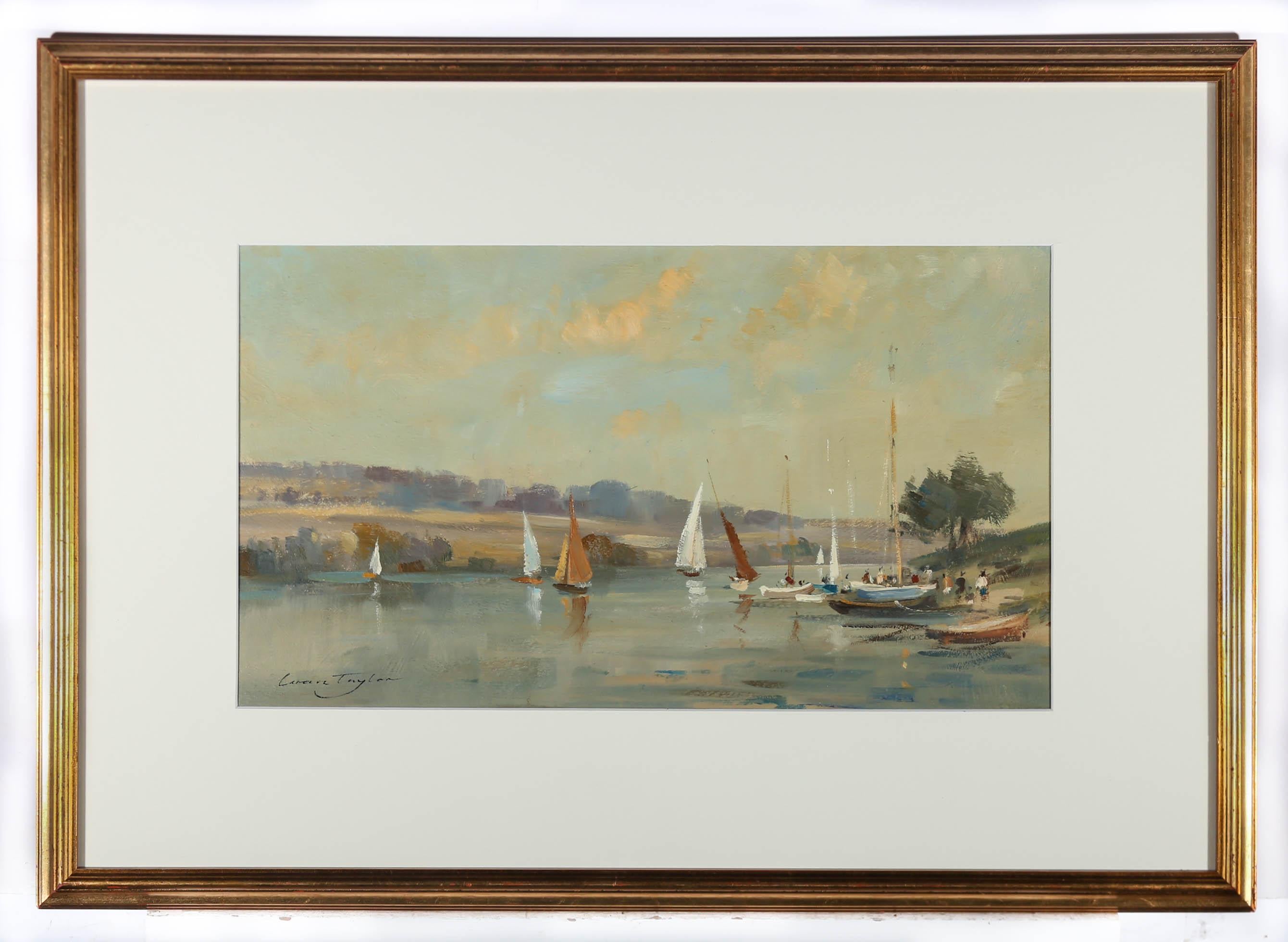 Ivan Taylor (b.1946) - Framed 20th Century Oil, Summer Boating 1