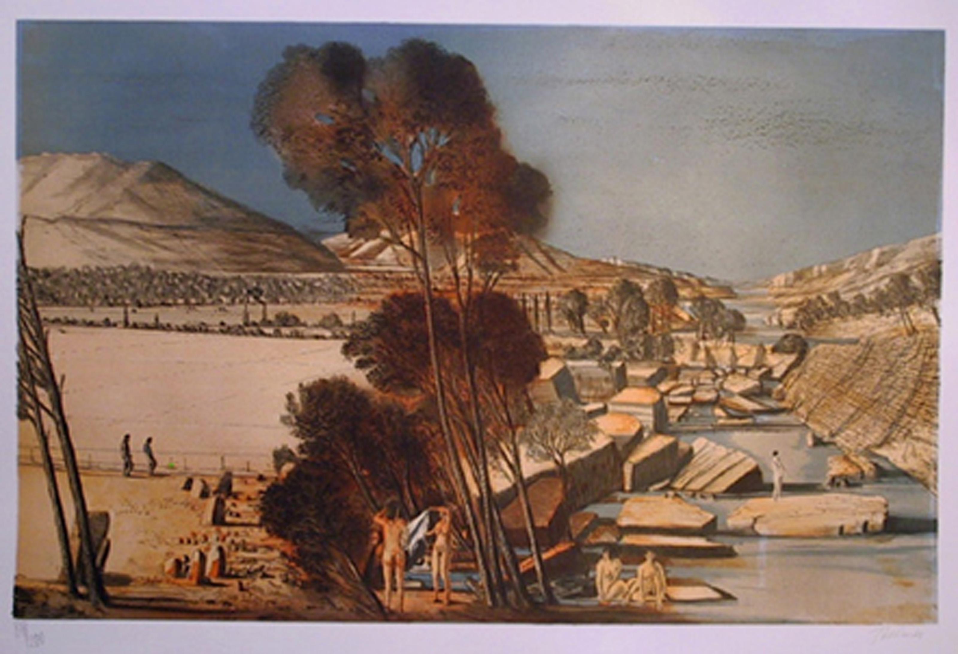 Le Leze III, American Realist Lithograph by Ivan Theimer