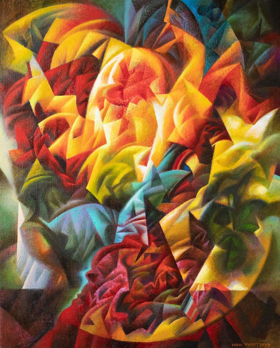 Ivan Turetskyy Abstract Painting - light from the past