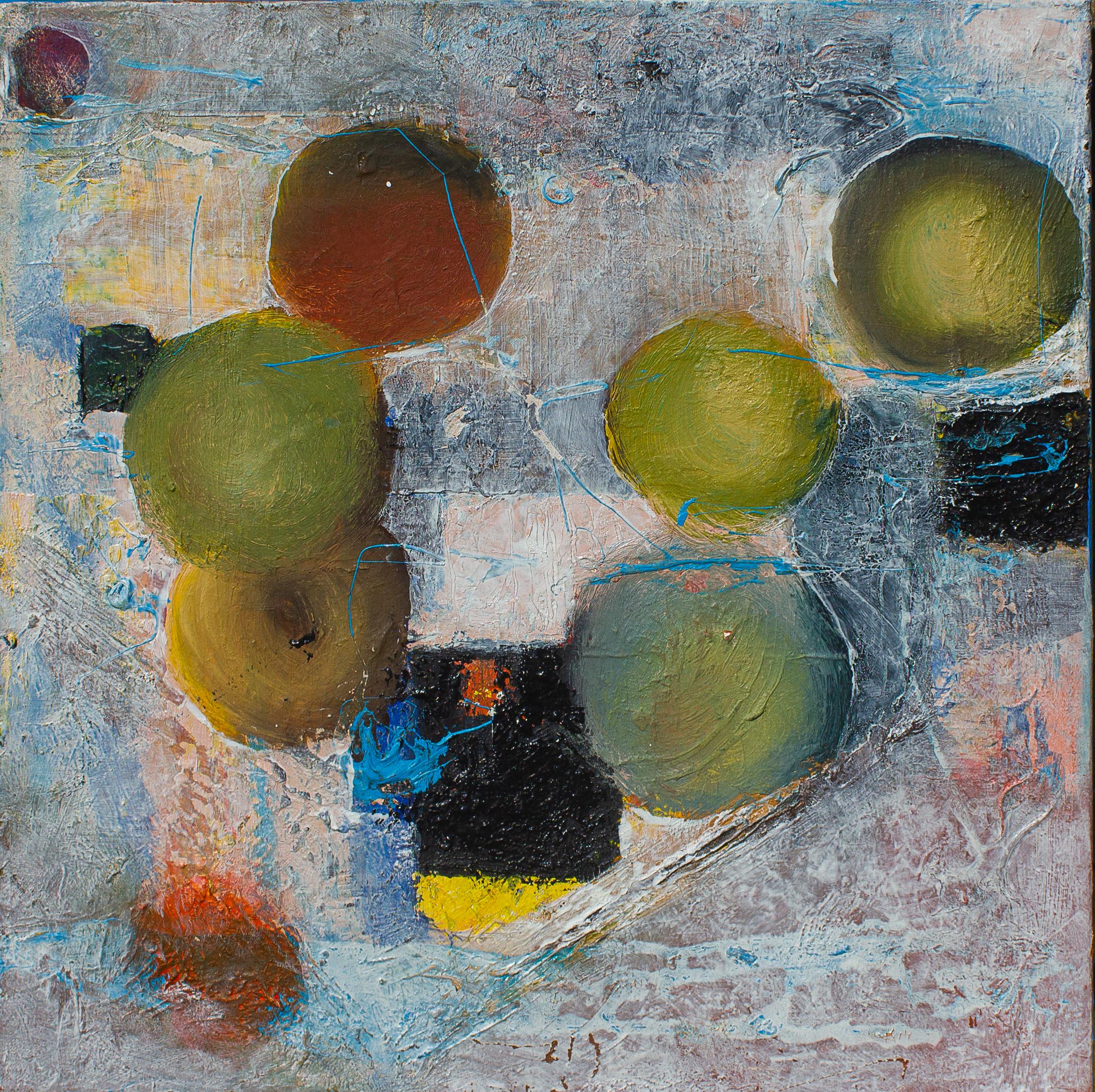 Manzanas - Abstract Painting Gris de Ivan VASYUTIN 