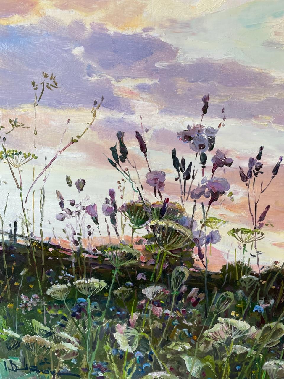 Ivan Vityuk's ability to capture a scene with boldness and sensitivity is second to none.  The first bloom of spring set against first or last light of the day.  Deeply meditative, with the ability to transport the mind to inhabit that place.  One