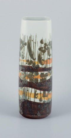 Ivan Weiss for Royal Copenhagen, Faience Vase, 1980-1984