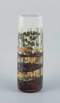 Ivan Weiss for Royal Copenhagen, Faience Vase, 1980-1984