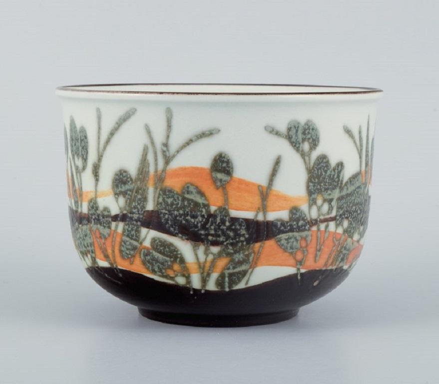 Late 20th Century Ivan Weiss for Royal Copenhagen, Vase and Bowl in Faience, 1975-1984 For Sale
