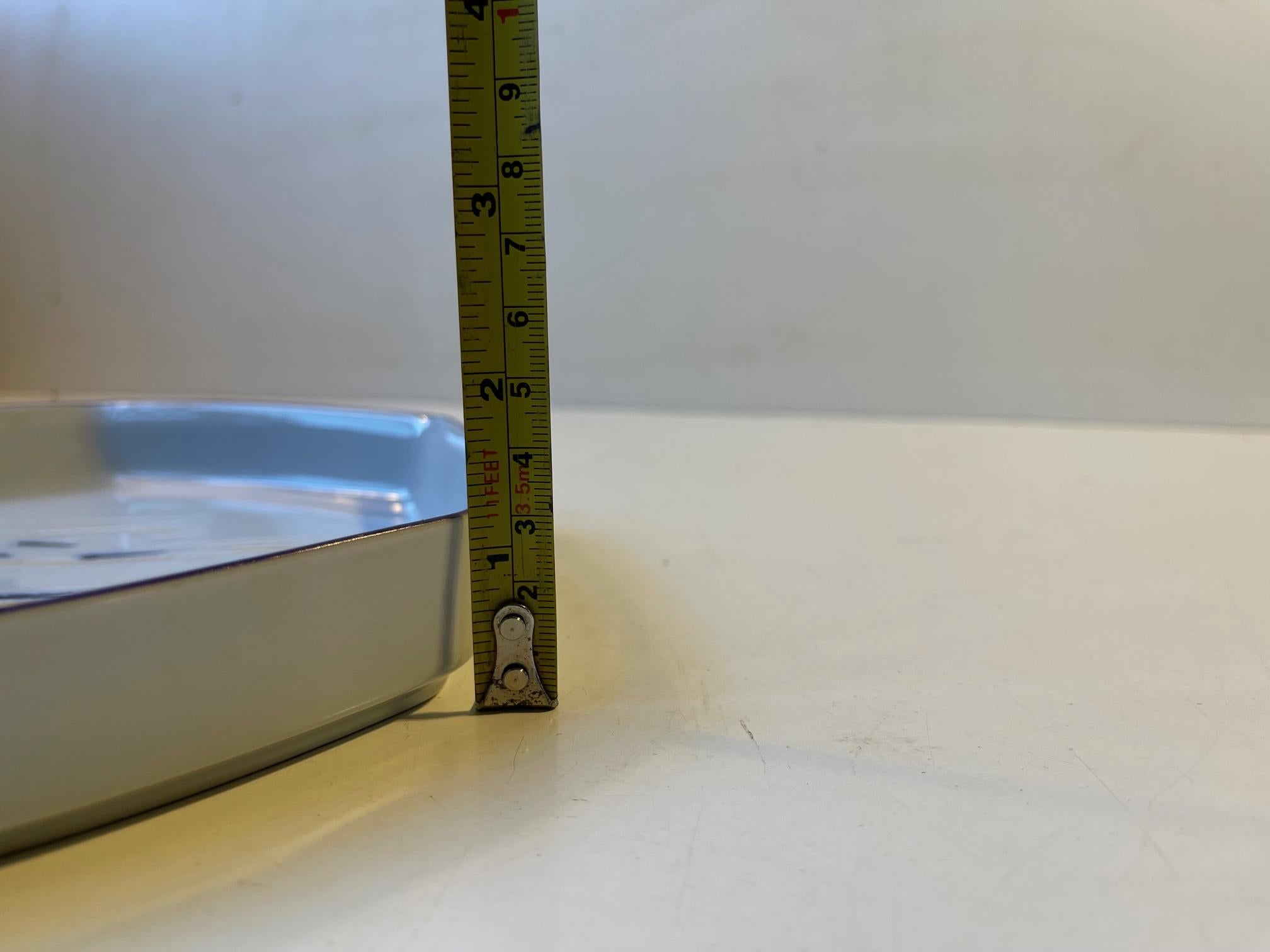 Ivan Weiss Glazed Hexagonal Porcelain Dish for Royal Copenhagen 3