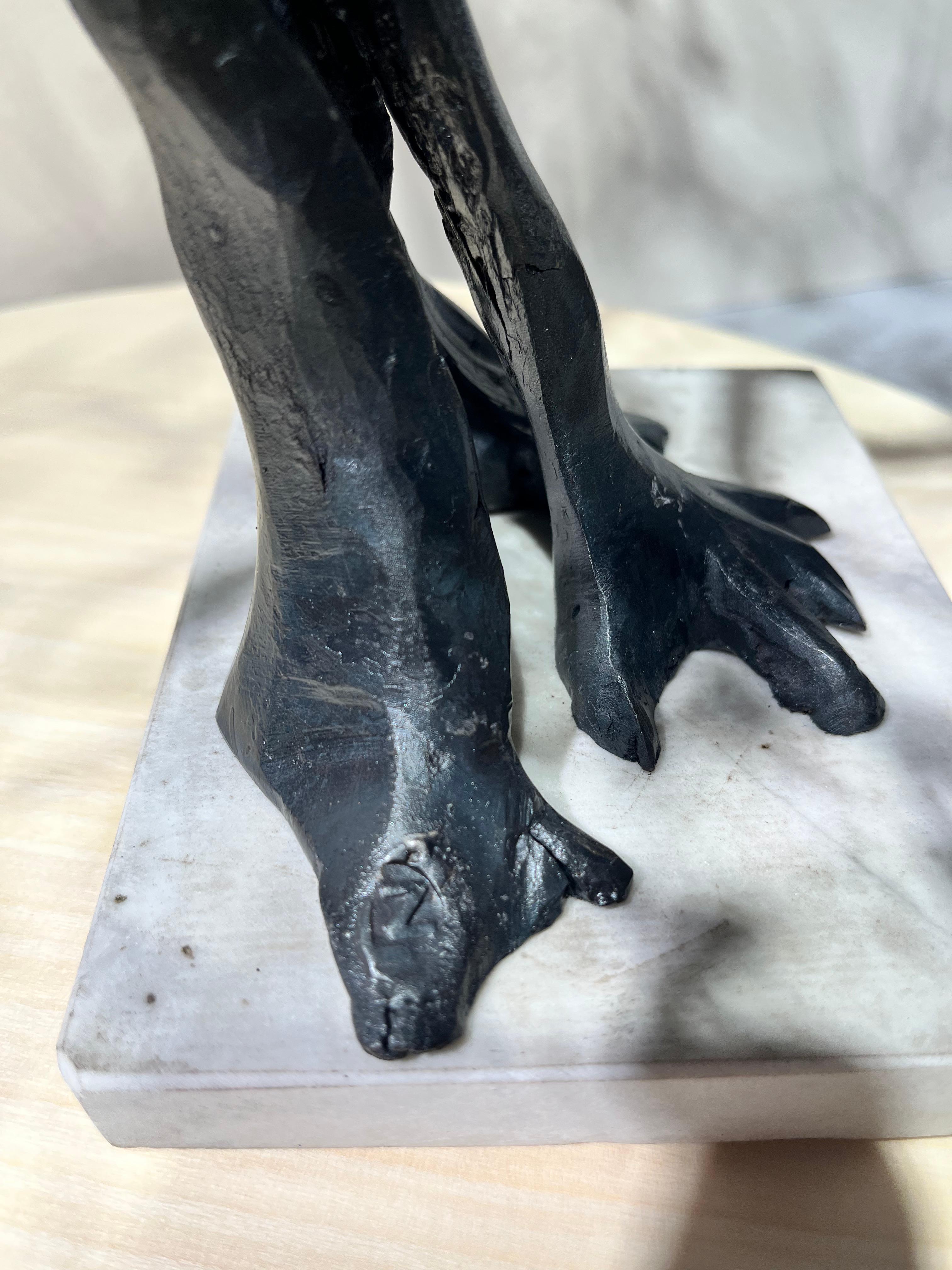 Arbre Bonsaï Ulive sculpture en fer forgé noir par un maître italien en vente 1
