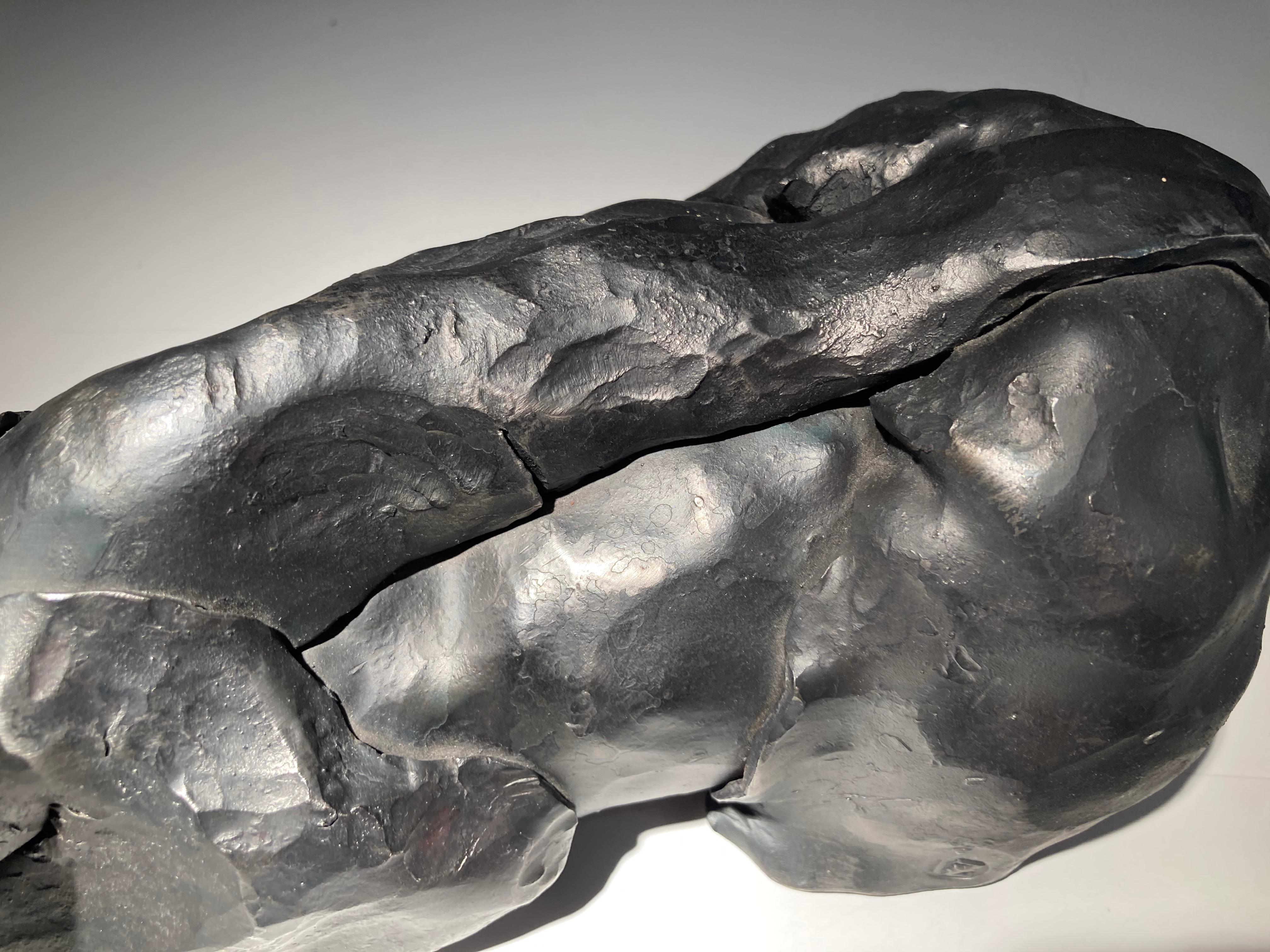 Majestueuse sculpture d'ours noir en fer forgée par Ivan Zanoni en vente 6