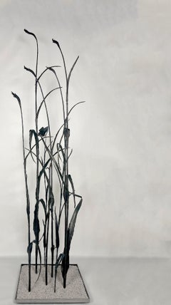 Incredible iron hand forged reed  Perfect outdoor and indoor sculpture