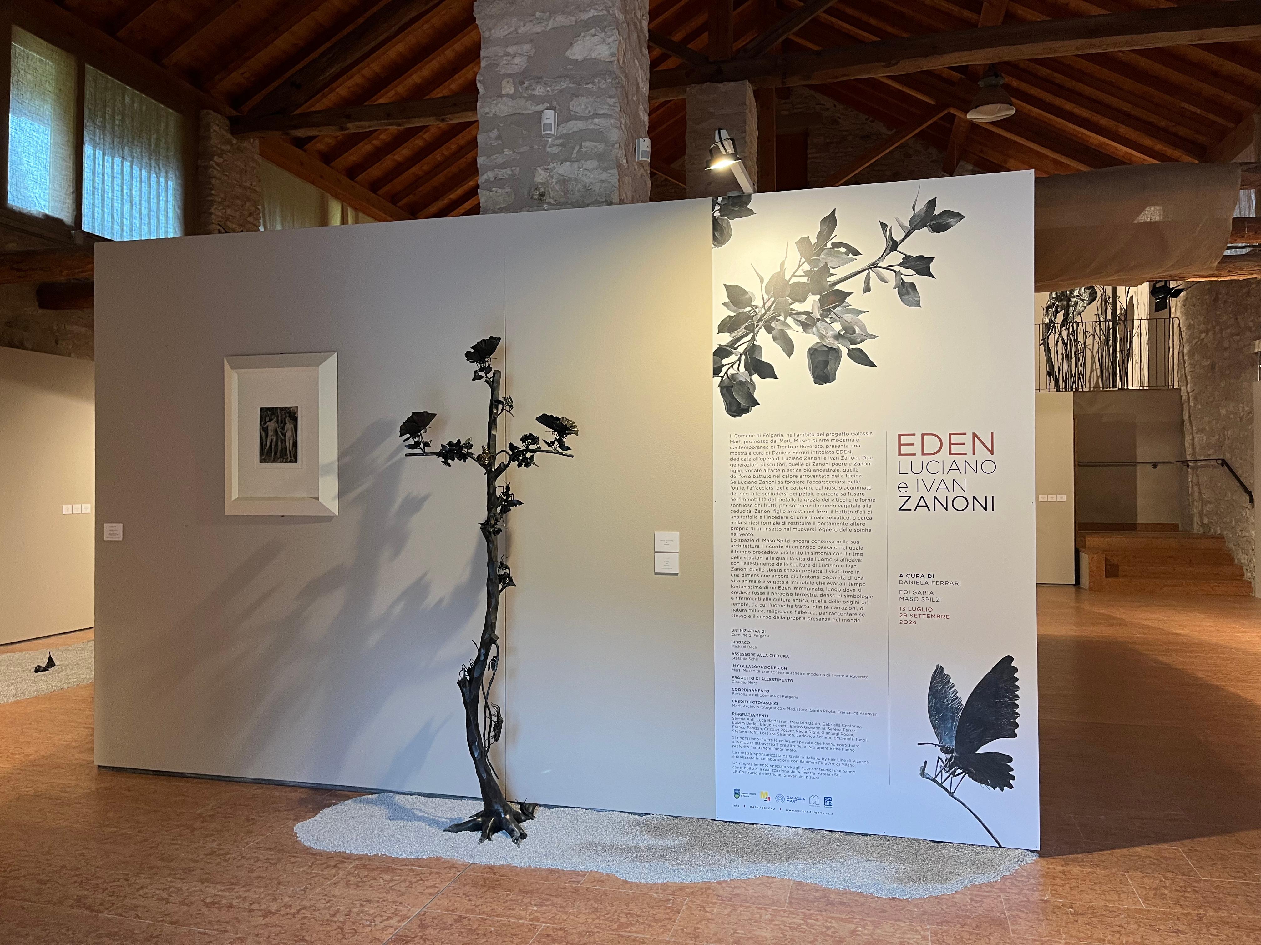 Einzigartige Schmiedeeisen zwei Zweige Olivenbaum - Outdoor Indoor-Skulptur 3