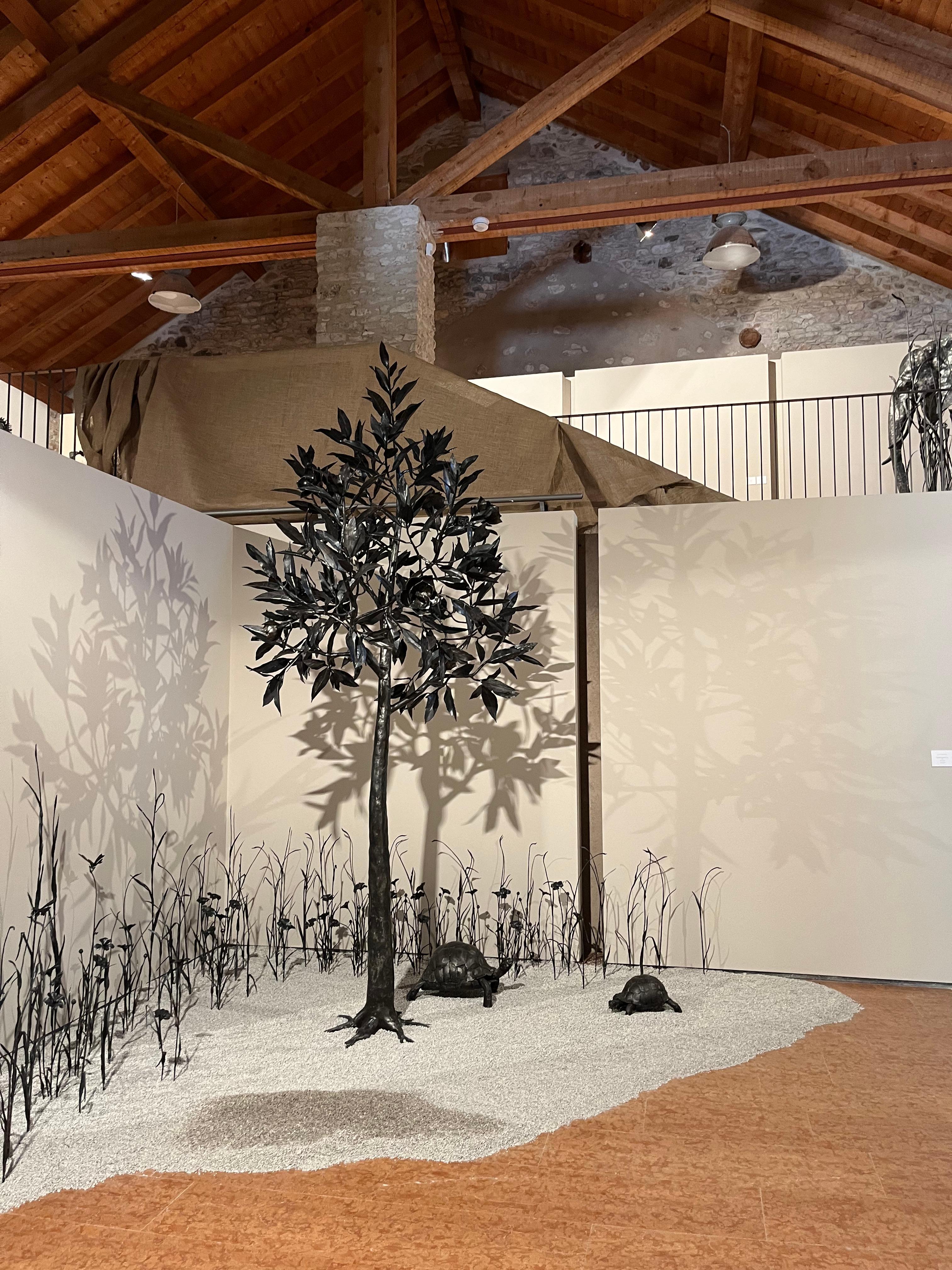 Monumental Wrought Iron Magnolia Tree Sculpture by Zanoni - Unique Handcrafted Masterpiece

Description:
A breathtaking fusion of art, symbolism, and masterful Italian craftsmanship, this one-of-a-kind monumental magnolia tree sculpture is a tribute