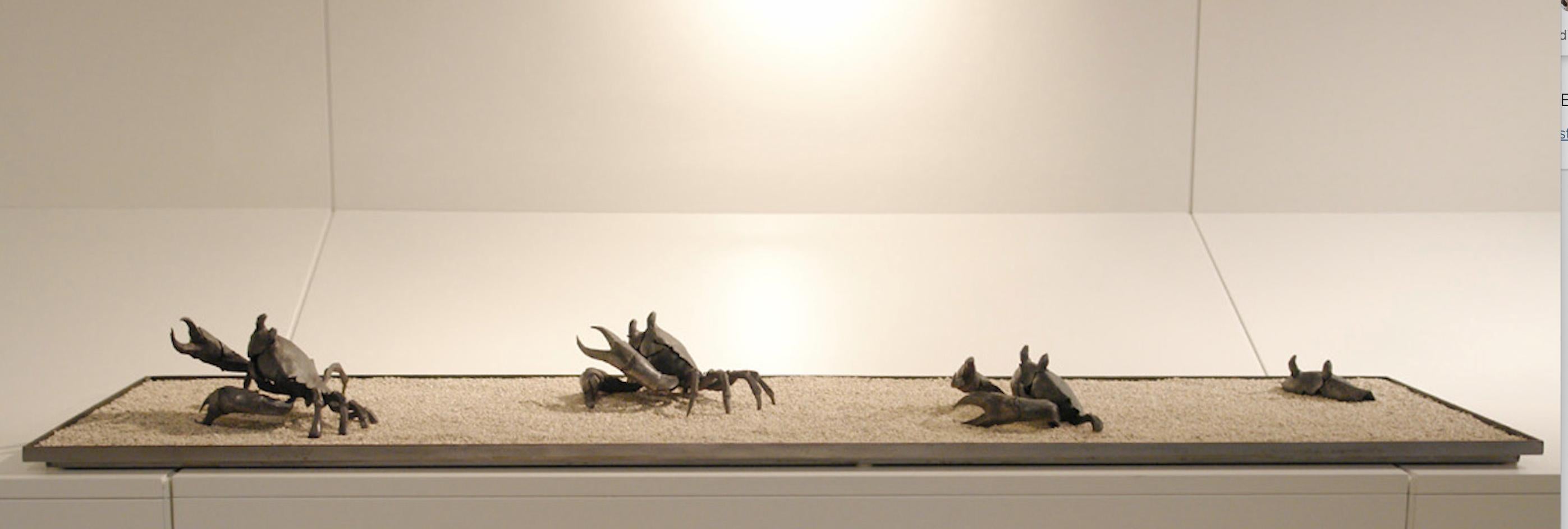 The march of the crabs, series of wrought-iron sculptures by Italian blacksmith For Sale 3