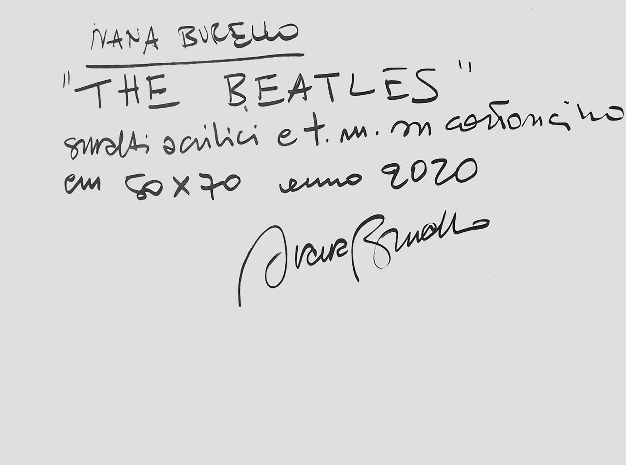 Les Beatles - Techniques mixtes de Ivana Burello - 2020 en vente 1