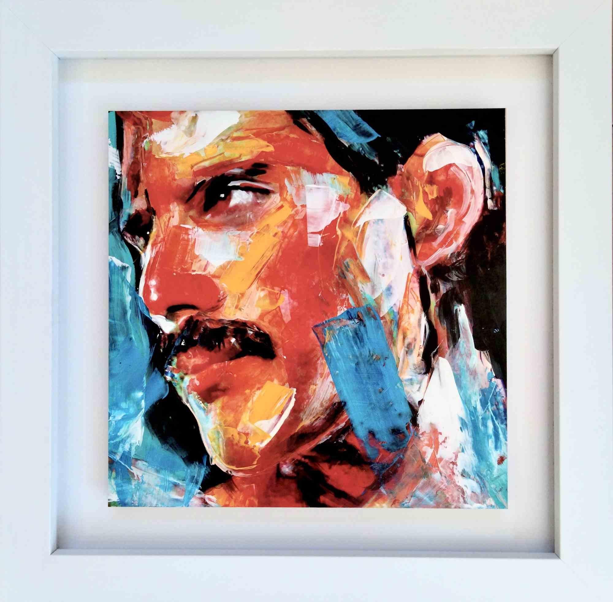 Freddie Mercury - Acrylic Painting by Ivana Burello - 2022