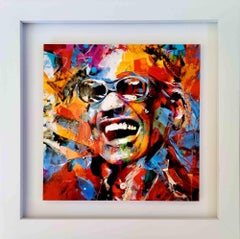 Ray Charles - Pintura acrílica de Ivana Burello - 2022