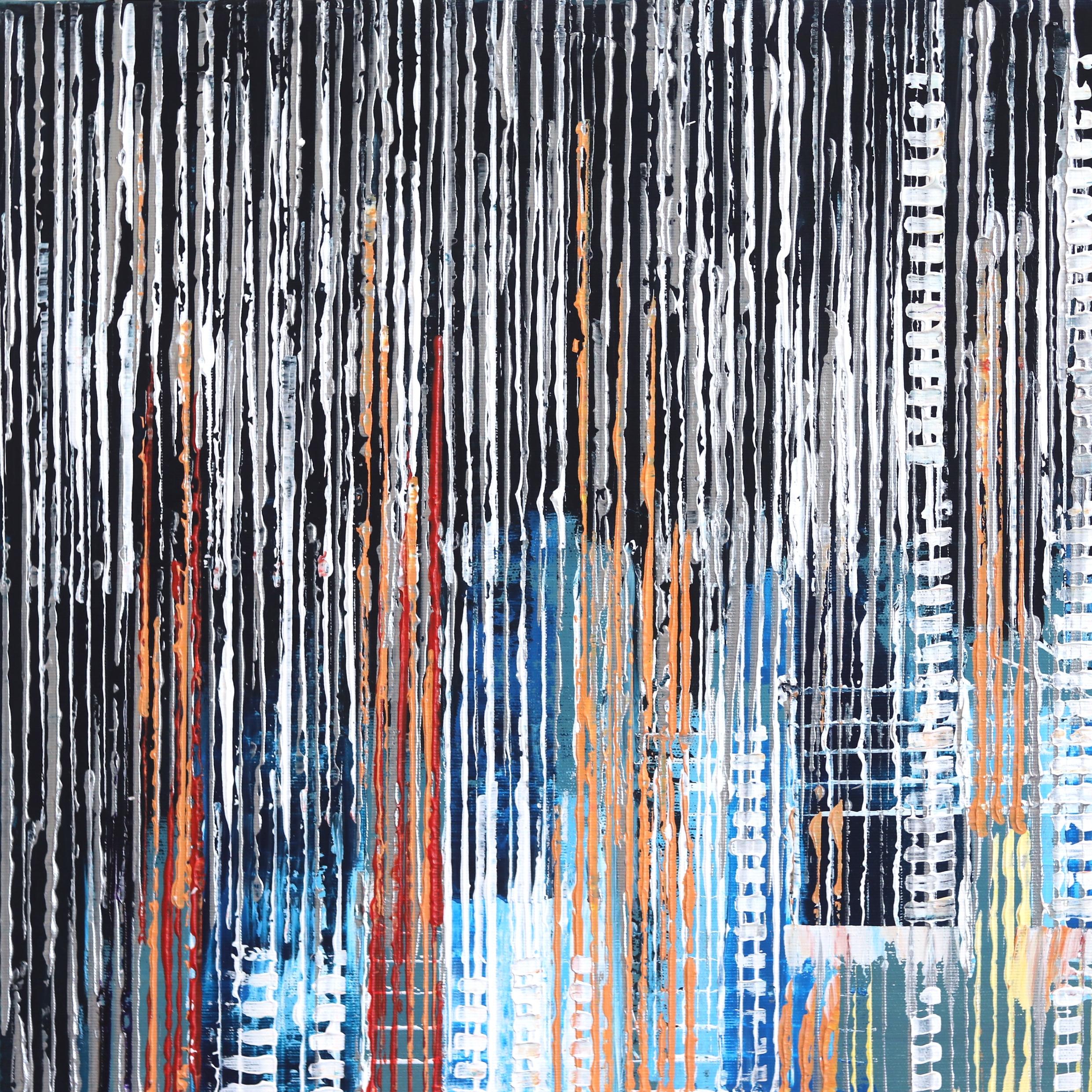 Red Ciudad - Paisaje Abstracto Pintura Original Paisaje Urbano - Painting Impresionista de Ivana Milosevic