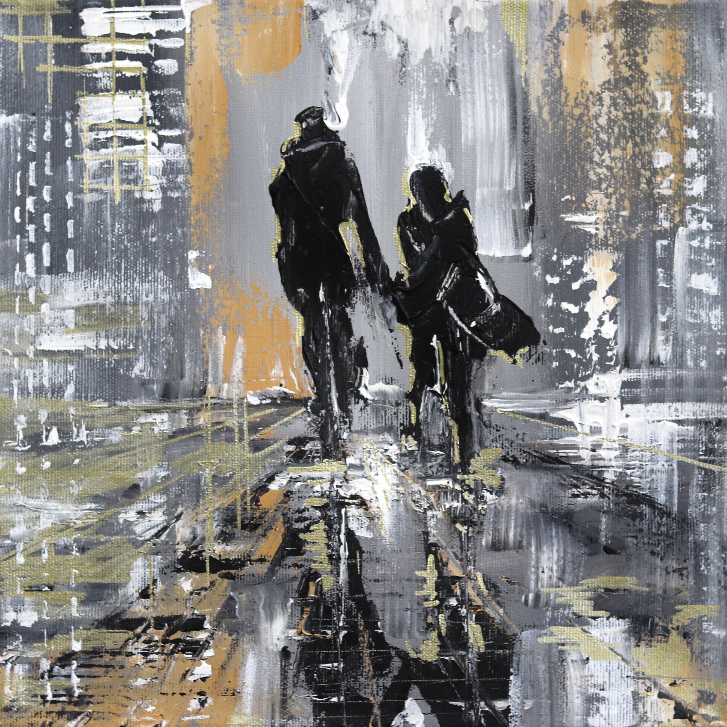 Ivana Milosevic Abstract Painting - City Walk 2
