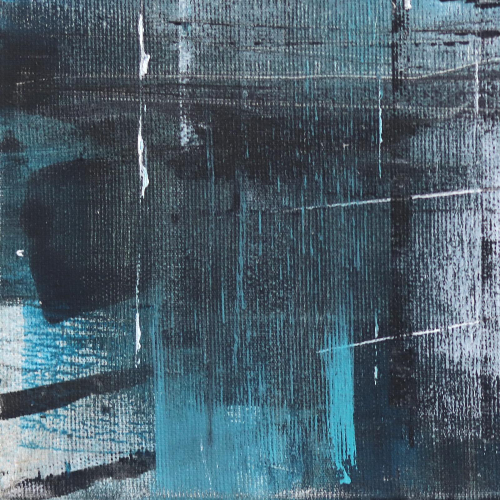 Manhattan Spirit - Gray Abstract Painting by Ivana Milosevic